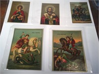 Lot of antique greek iconic lithographs