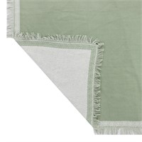 50"x50" Global Woven Table Throw Hedge Green A4
