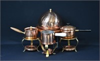 Small Copper Pots & Butter Dome Lot
