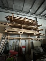 Storage Rack & Qty Hardwood, Beam, Fascia