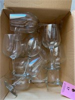 Wine glass lot as shown 7"& 9" stemware,