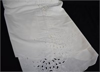 64" round Battenberg Lace Tablecloth