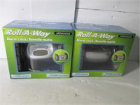 2X  ROLL-A -WAY ALARM CLOCK