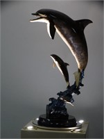 WYLAND - Bronze Sculpture w/ Lit & Rotating Base