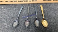 4 Presidential spoons, Rogers