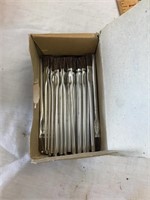 Box of small paint brushes