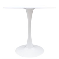 Round Dining Table, 24 Inch Modern Small White Ro