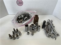 Lot of sockets and wrenches