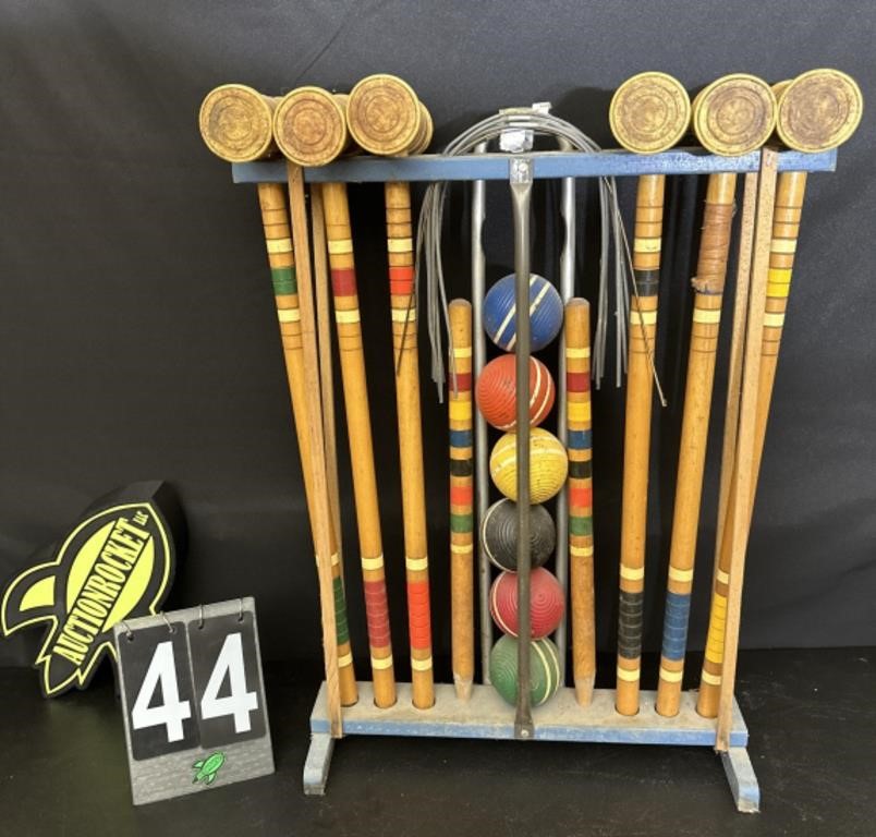 Vintage Croquet Set