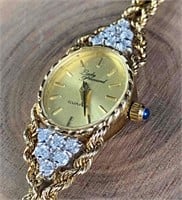 Lady Prevard 10kt Gold & Diamond Swiss Watch