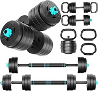 88LBS Adjustable Dumbbells Set  4 in 1