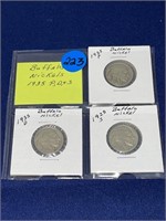 3-1935 P-D&S Buffalo Nickels