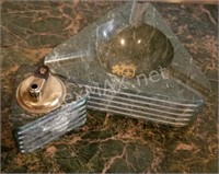 Marble Table Lighter and Ashtray