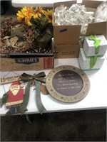 2 BOXES FALL DECOR, CHRISTMAS DECOR