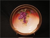 Handpainted 9 1/2" Bavarian bowl decorated