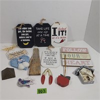 Lot of various decorations