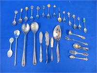 Silver Plate Flatware & Collectors Spoons, Rolex,