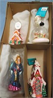 4 CHRISTOPHER RADKO CHRISTMAS ORNAMENTS