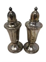 Sterling silver NS Co salt and pepper shakers