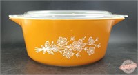 Pyrex 2.5L #475-B "Golden Butterfly" Pattern Bowl