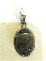 Sterling Silver pendant with Tourmaline Quartz