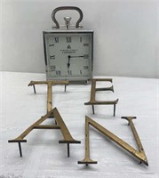 16x10in - metal clock and metal letters