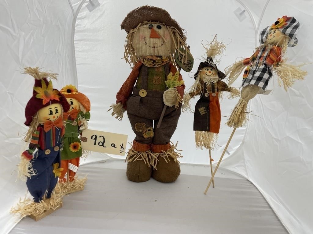 4 Decorative Scarecrows