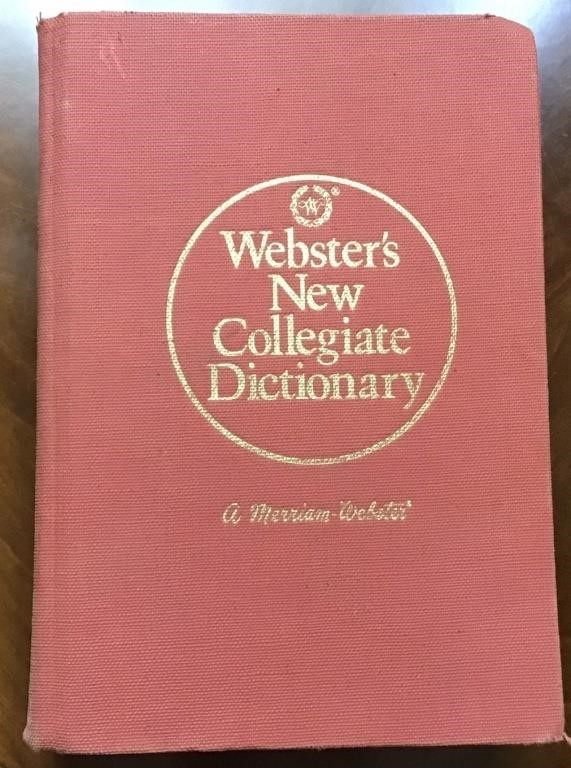 VINTAGE WEBSTER 1977 COLLEGIATE DICTIONARY