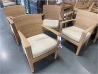4 Dedon Outdoor chairs beige wdd000582