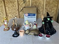 Rare Oz Wicked Witch Cookie Jar/Alice Tea Pot/Snow