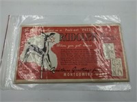 Vintage Montgomery Ward Push-Out RUDOLPH the red