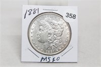 1881MS60 Morgan Dollar