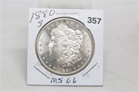 1880S MS66 Morgan Dollar