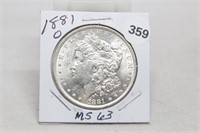 1881O MS63 Morgan Dollar