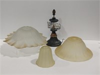 Table Lamp w/ 3 Glass Shades