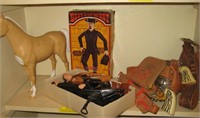 Toy Pistol/Leather Holsters-Horse-Sam Cobra in