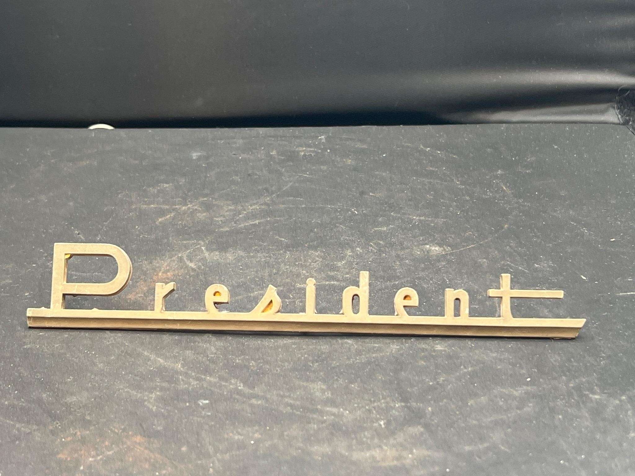 Vintage President emblem