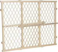 Evenflo Position and Lock Wood Gate, Wood Tan