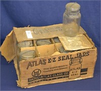 Vintage Case of Unused Atlas Canning Jars