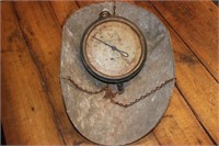 Vintage metal hanging scale