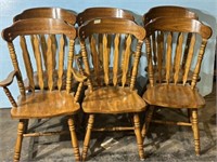 Late 20th Century Oak Dining Chairs