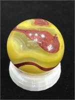 Akro Egg Yolk Ox-Blood Marble NM 3/4”