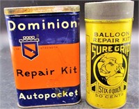 Two Old Bicycle Repair Kit Tins