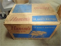 Hamm's Beer Case w/ Hamm's Bottle, Old Milwaukee,