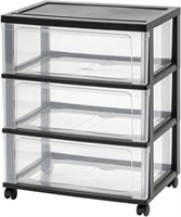 IRIS 3 Wide Storage Drawer Cart