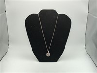 Sterling CZ Champagne & White Necklace