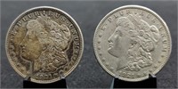 1921-D & S Morgan Silver Dollars