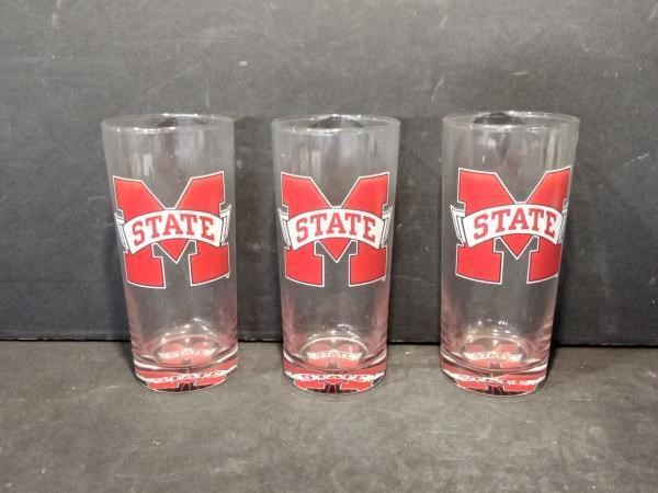 3 Mississippi State Drinking Glasses