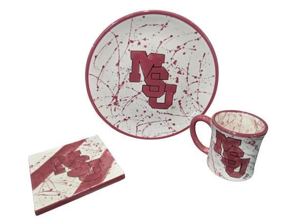 Mississippi State plate, trivet and cup-Unique Han