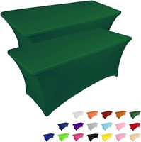 *IVAPUPU 2 Pack 8FT Table Cloth-Green
